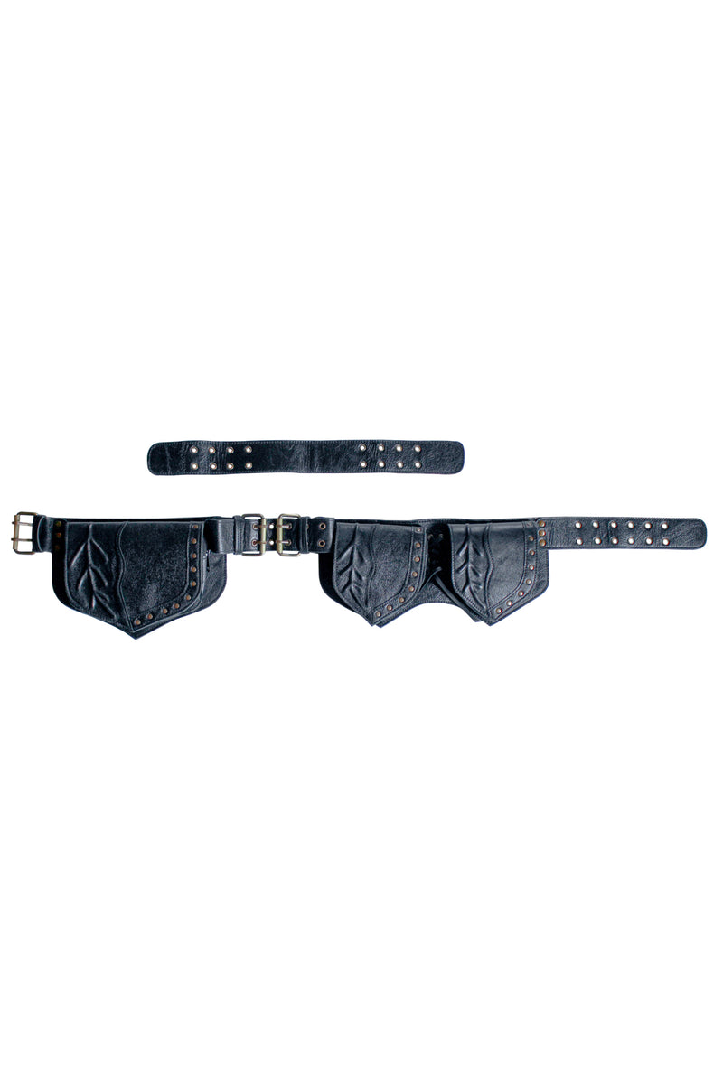 Leaf Leather Utility Belt With Extenders