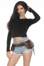 Load image into Gallery viewer, Leaf Pixie Leather Belt Bag
