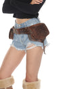 Load image into Gallery viewer, Leaf Pixie Leather Belt Bag
