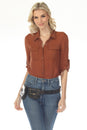 Load image into Gallery viewer, Leather Western Rivets Hip Belt
