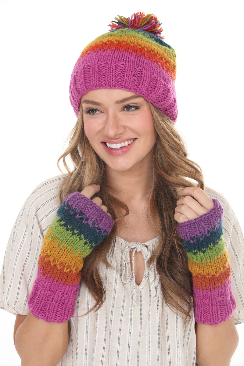 Blurred Lines Pom Beanie