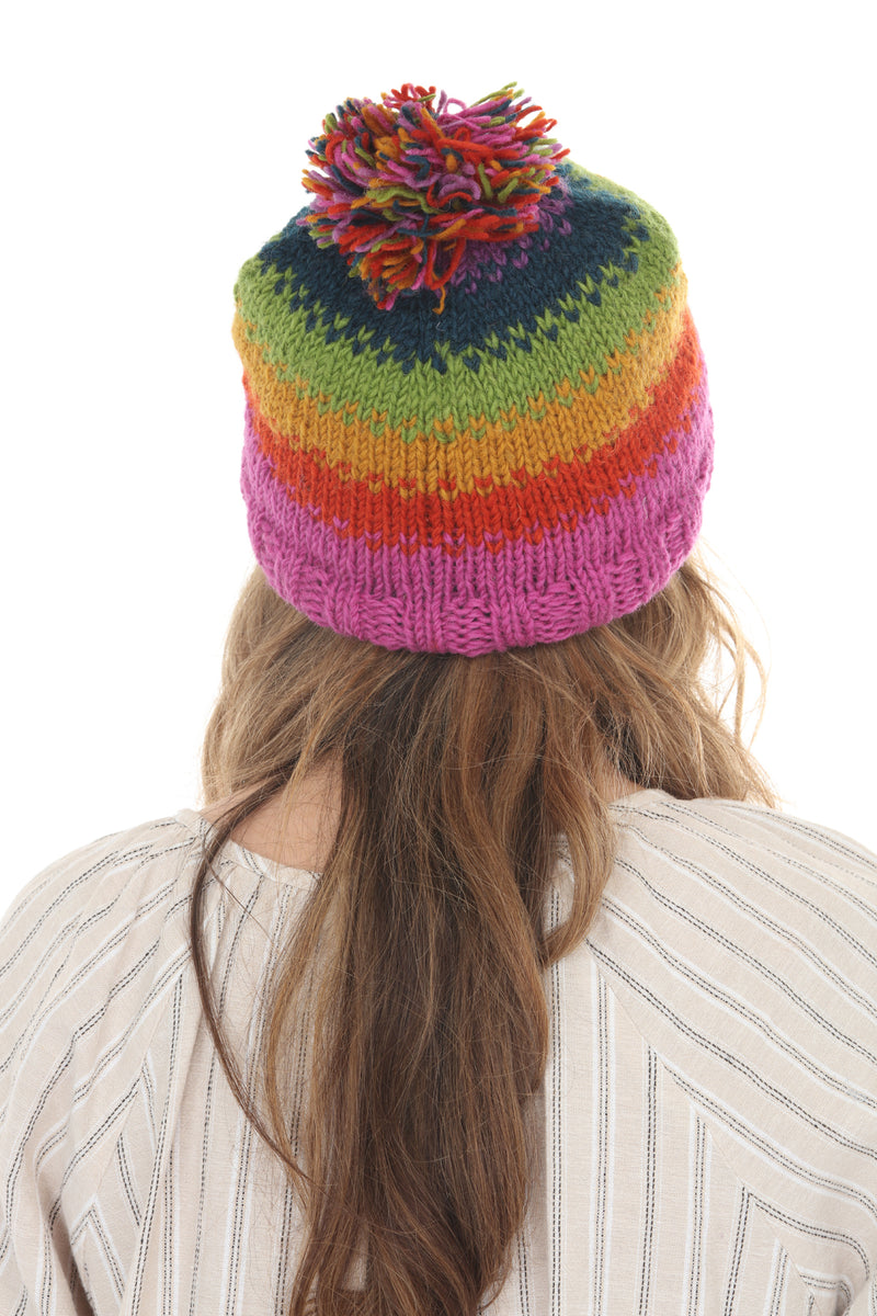 Blurred Lines Pom Beanie