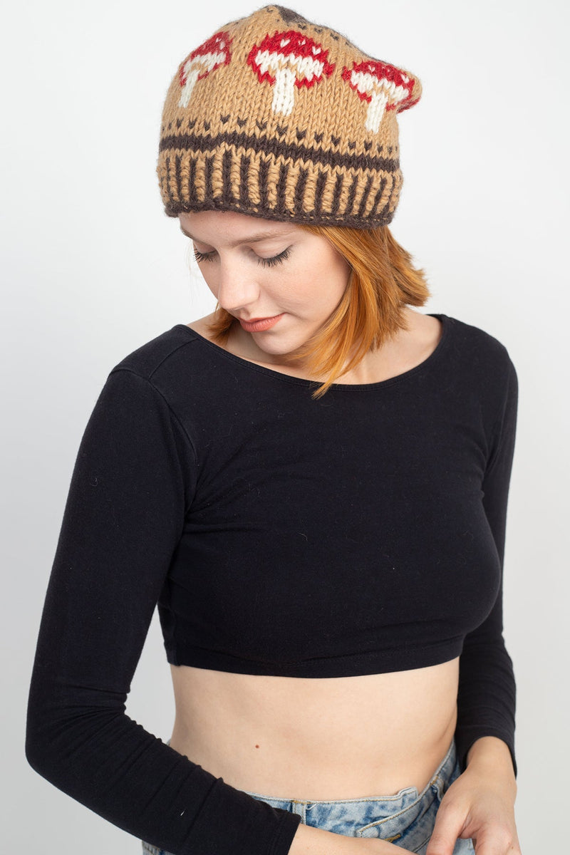 Wild Mushroom Slouchy Beanie