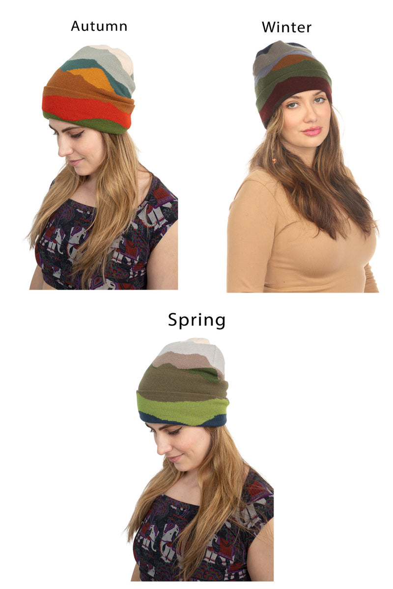 Mountain Landscape Beanie