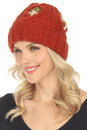 Load image into Gallery viewer, Cable Knit Mushroom Beanie
