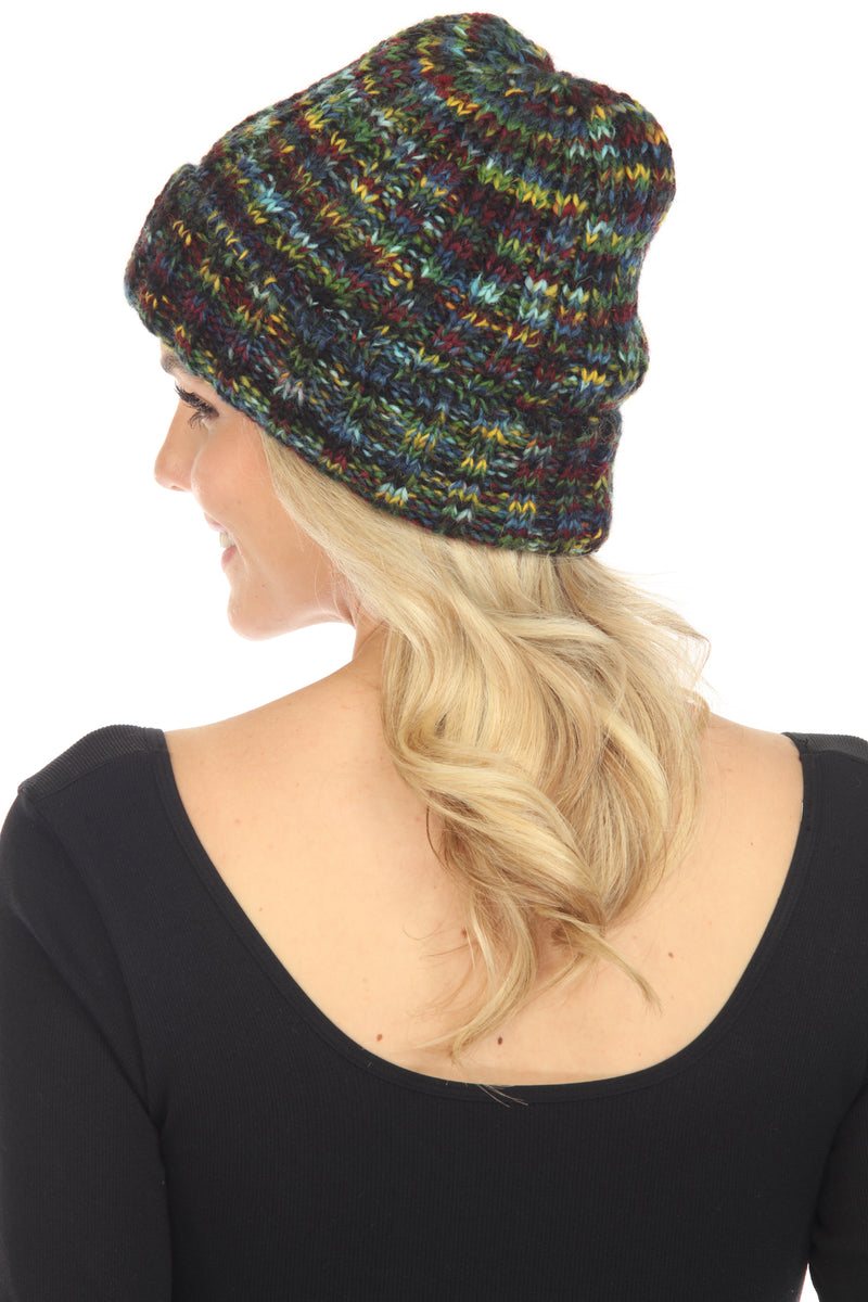 Tie Dye Rib Knit Beanie