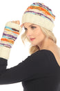 Load image into Gallery viewer, Vibrations Striped Slouchy Beanie
