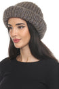 Load image into Gallery viewer, Rolled Faux Mohair Wol-Rib Beannie
