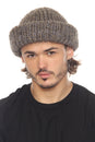 Load image into Gallery viewer, Rolled Faux Mohair Wol-Rib Beannie
