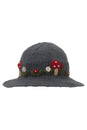 Load image into Gallery viewer, Wool Kint Mushroom Hat with Brim
