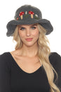 Load image into Gallery viewer, Wool Kint Mushroom Hat with Brim
