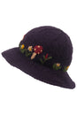 Load image into Gallery viewer, Wool Kint Mushroom Hat with Brim
