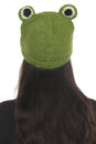 Load image into Gallery viewer, Wool FrogCharacter Green Beanie
