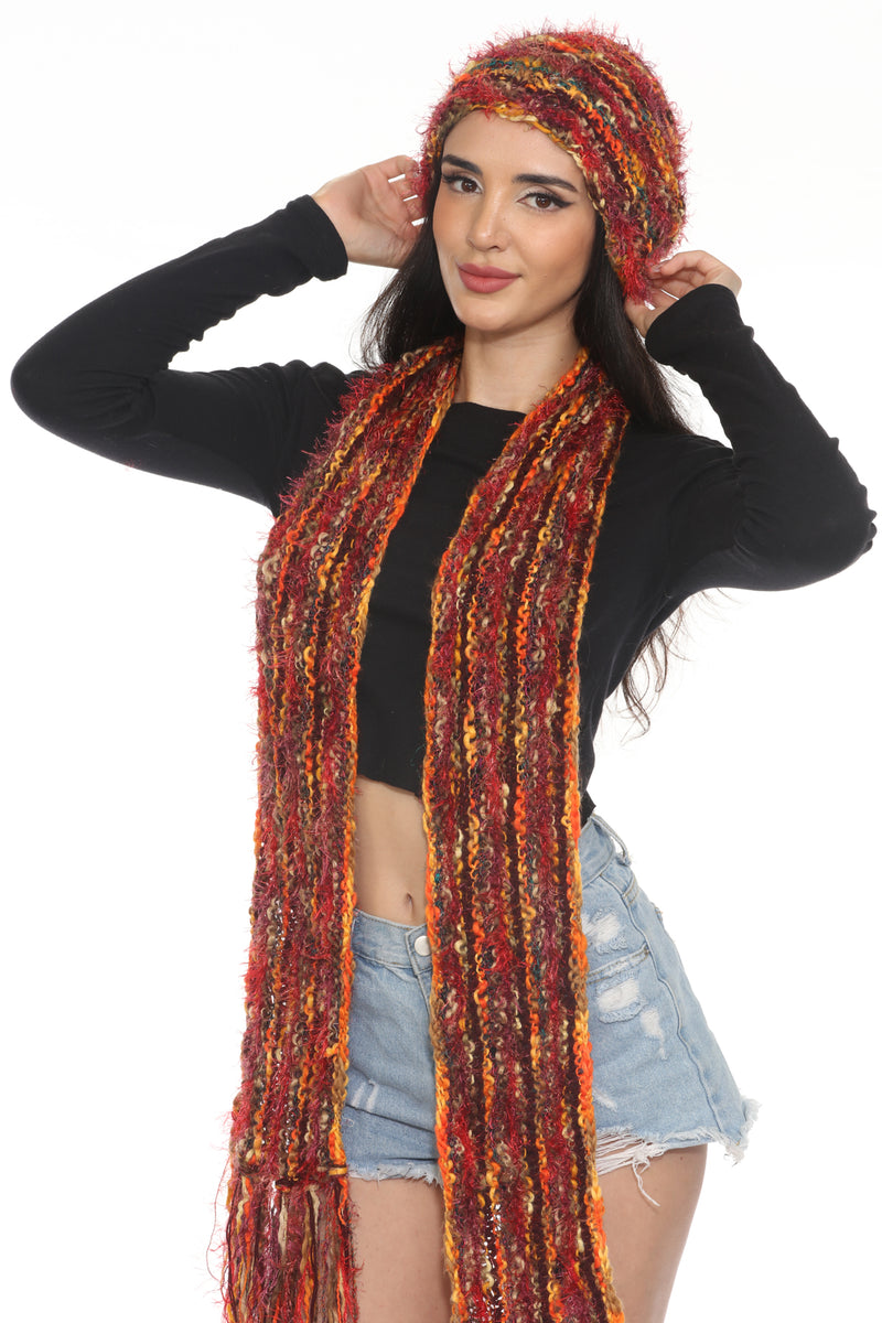 Multi Yarn Slouchy Beanie