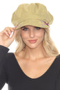 Load image into Gallery viewer, Stonewashed Embroidered Newsboy Cap
