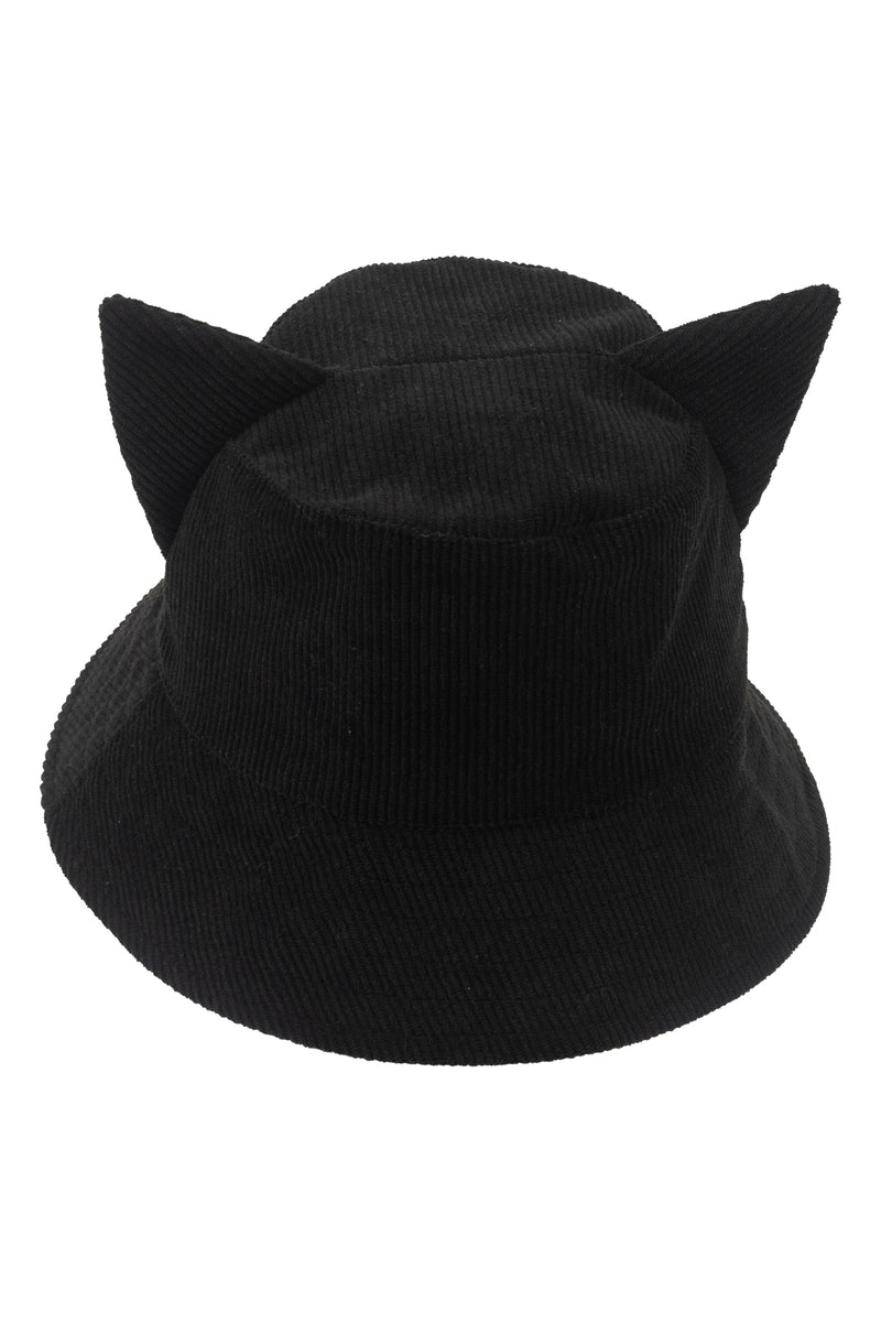 Kitty Ears Corduroy Bucket Hat