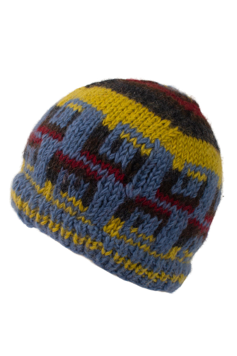 Assorted Waves Wool Beanie-12/Pkt