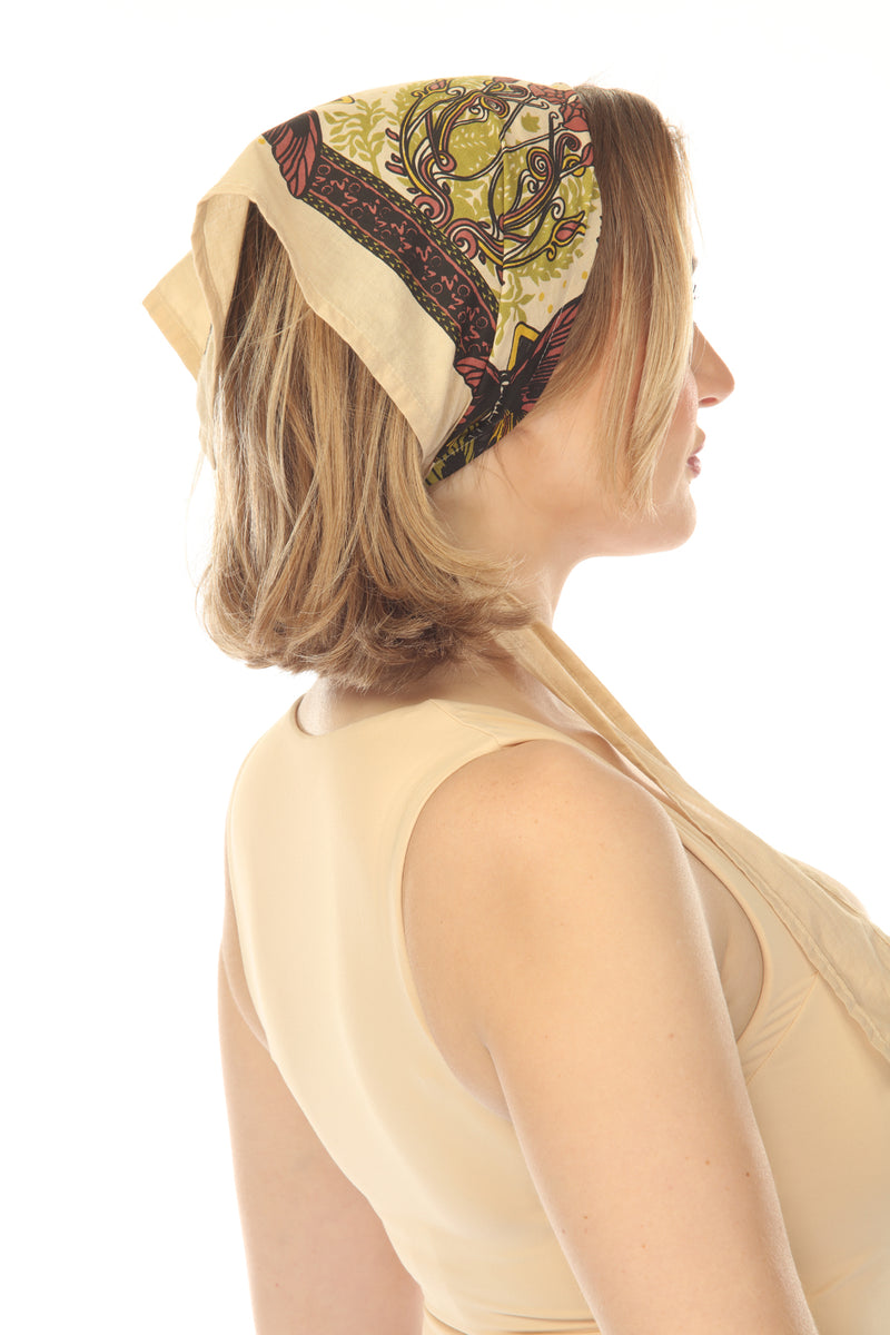 Butterfly Sunflw Head Scarf Bandana
