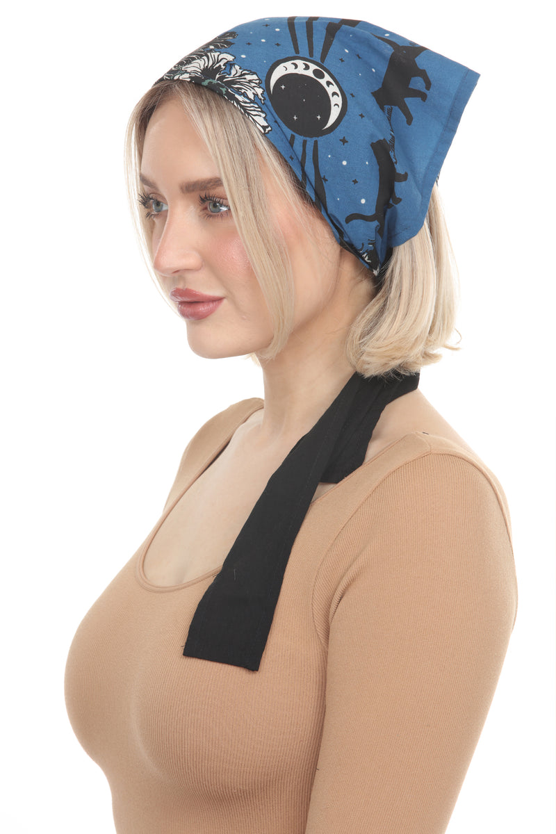 MoonFlower Cats Head Scarf Bandana