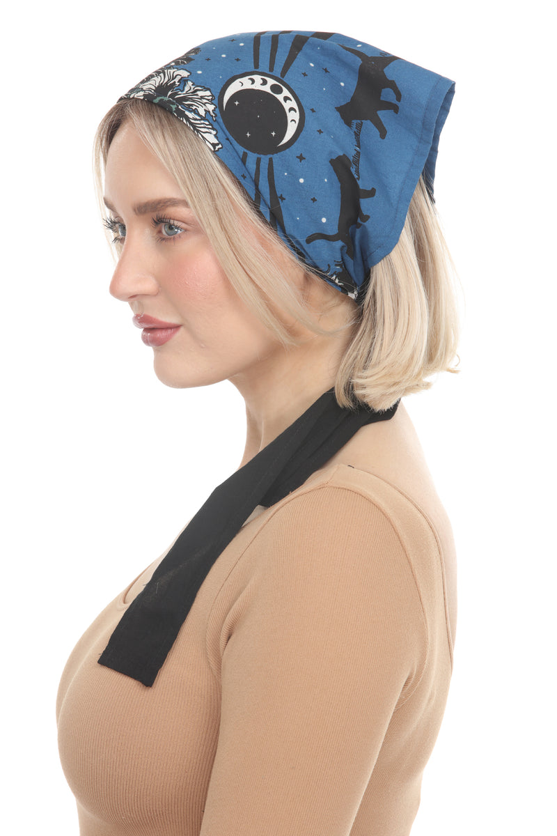 MoonFlower Cats Head Scarf Bandana