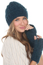 Load image into Gallery viewer, Cable Ribbed Wool Beanie
