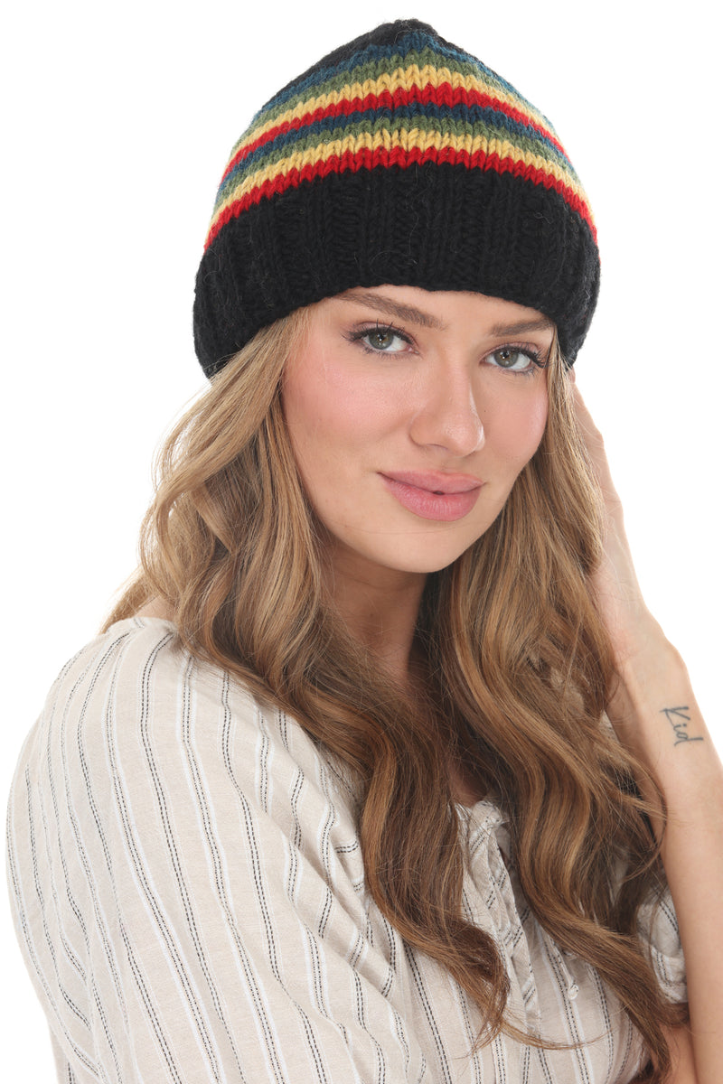 Rainbow Stp vintage Slouchy Beanie