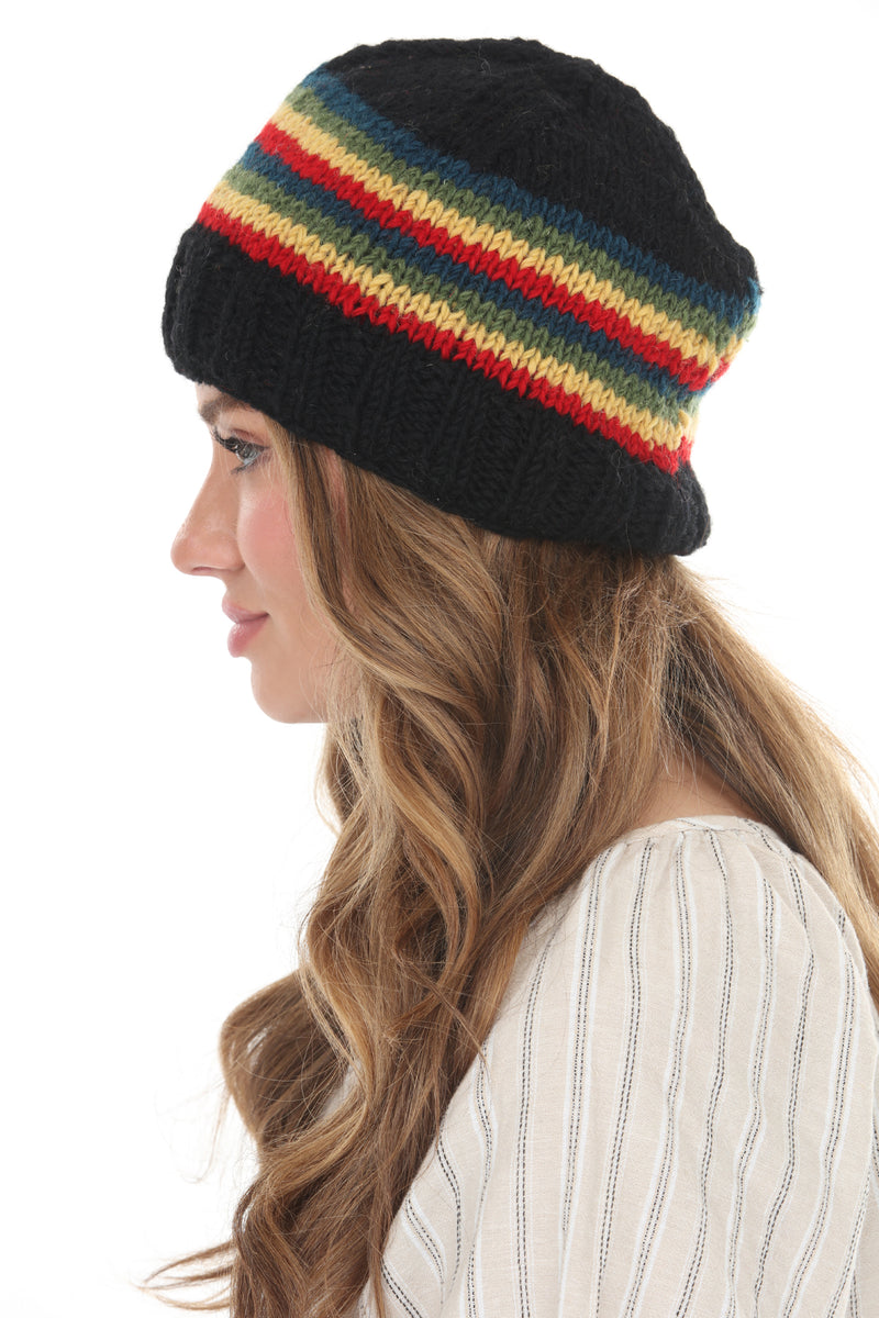 Rainbow Stp vintage Slouchy Beanie