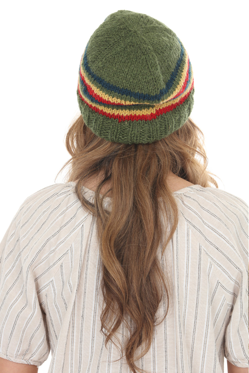 Rainbow Stp vintage Slouchy Beanie