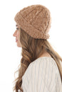 Load image into Gallery viewer, Cable Knit Faux Mohair Hat
