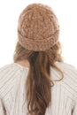 Load image into Gallery viewer, Cable Knit Faux Mohair Hat
