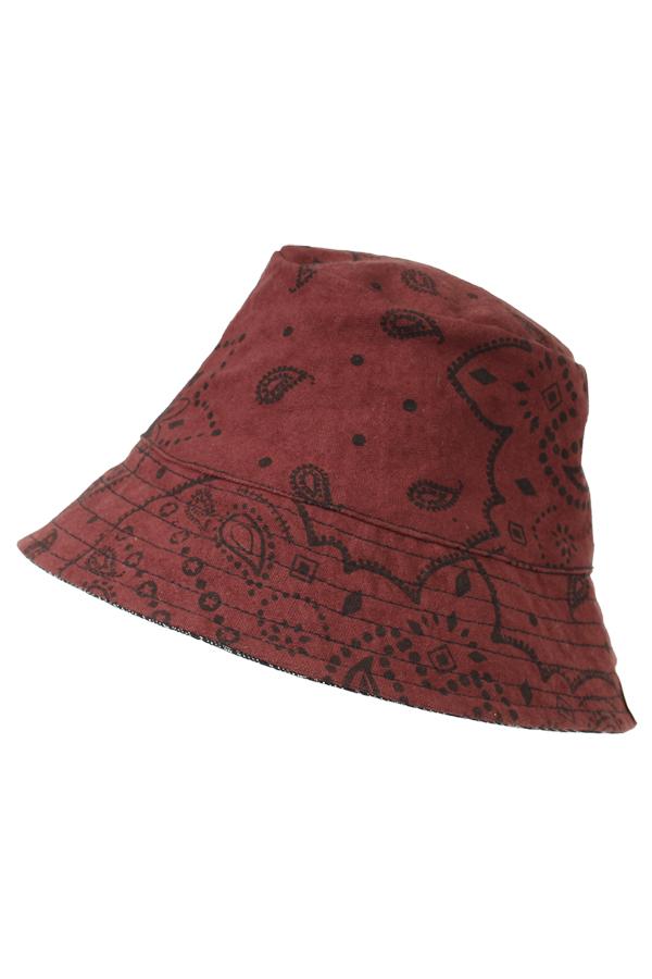 Bandana Print Reversible Bucket Hat