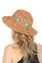 Load image into Gallery viewer, Granny Square Hemp Cotton Sun Hat
