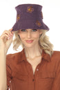 Load image into Gallery viewer, Cotton Crochet Applique Bucket Hat
