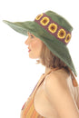Load image into Gallery viewer, SunFlower Crochet Wide Brim Hat
