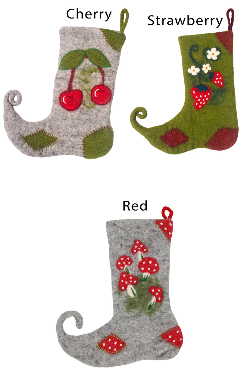 Felt Mushroom Stockings