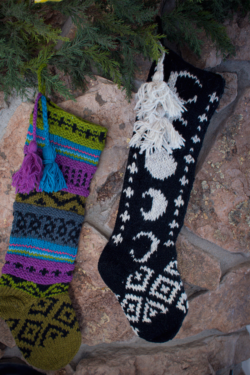 Celestial Hand Knit Stockings