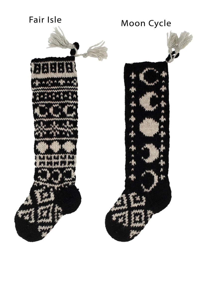 Celestial Hand Knit Stockings