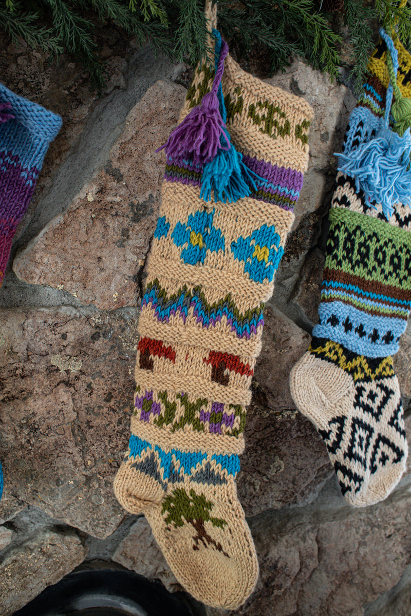 Fair Isle Knit Stocking