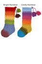 Load image into Gallery viewer, Rainbow Knit Holiday Stocking
