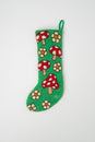 Load image into Gallery viewer, Felt Flowers Holiday Stocking
