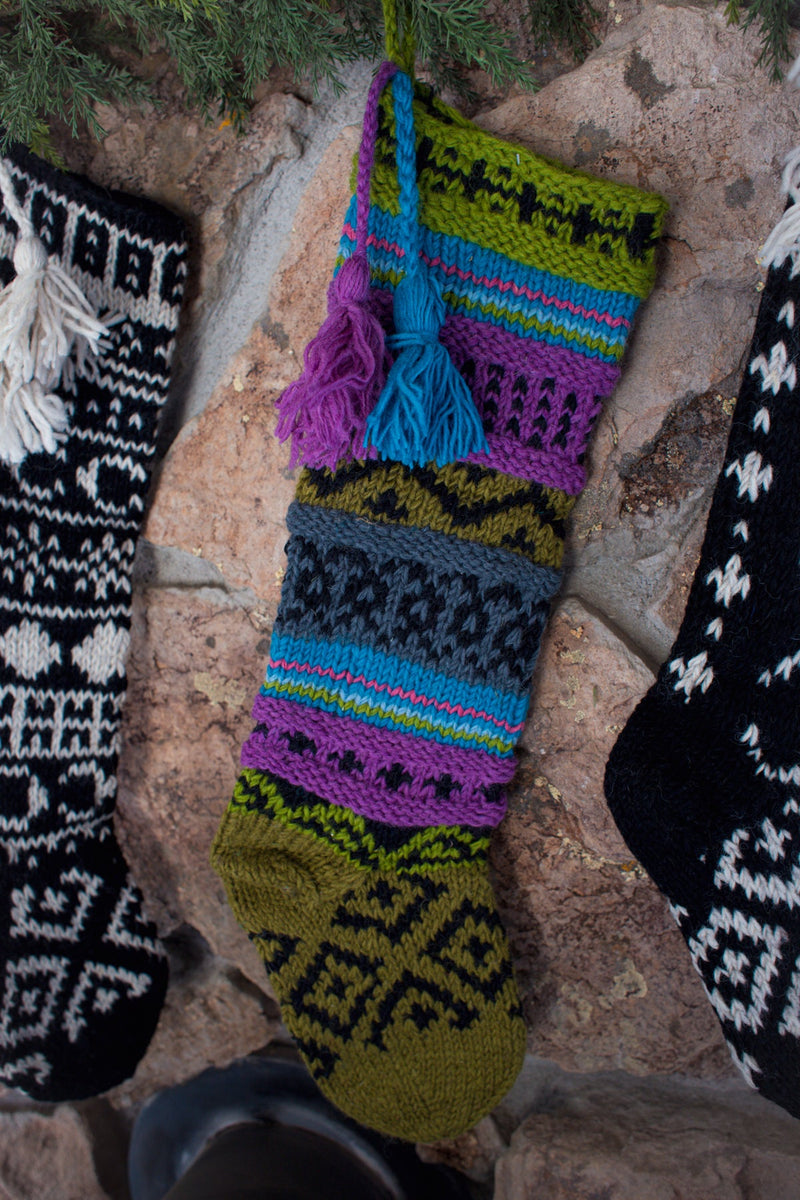 Boho Diamond Stocking