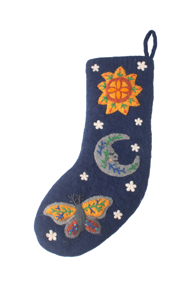 Felt Celestial Holiday Stockings