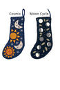 Load image into Gallery viewer, Felt Celestial Holiday Stockings
