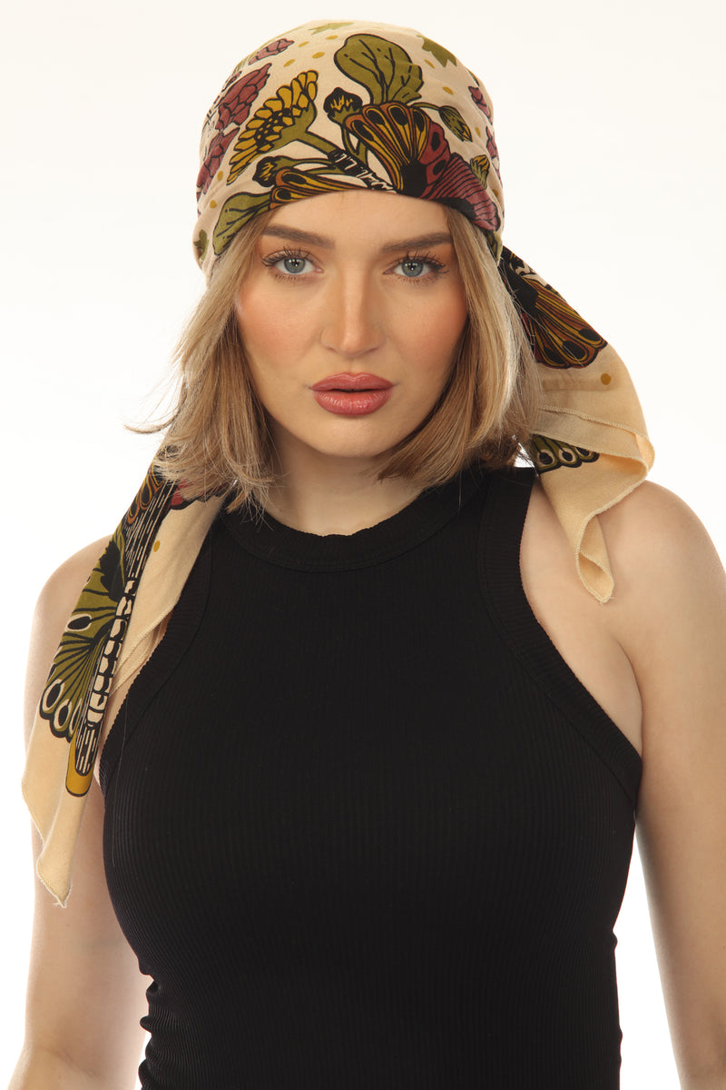 Butterfly Sunflower Big Bandana