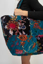 Load image into Gallery viewer, Quilted Velvet Patchwork Weekender
