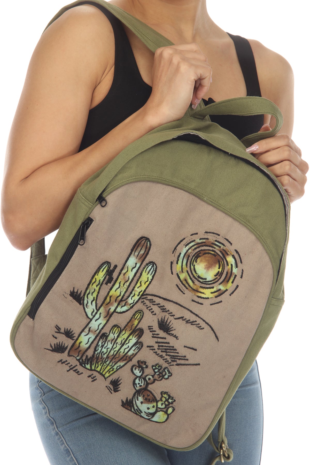 Tie-Dye Emboridary Patch BackPack