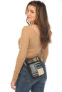 Load image into Gallery viewer, Eco-Friendly Hemp Patchwork Passport Crossbody Bag
