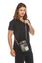 Load image into Gallery viewer, Eco-Friendly Hemp Patchwork Passport Crossbody Bag
