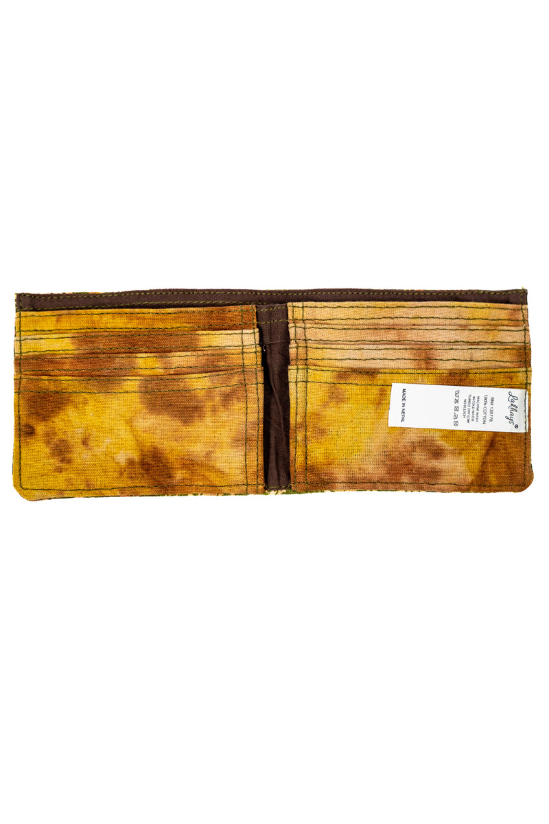 Tie-Dye Leaf Cotton Wallet