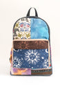 Load image into Gallery viewer, Boho Patchwork Upcycled Backpack
